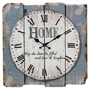 Blue Stonebriar 15" Square Clock
